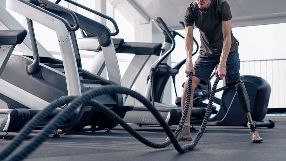 Adaptive gym equipment designed for inclusivity reflecting fitness industry trends and accessibility in 2025