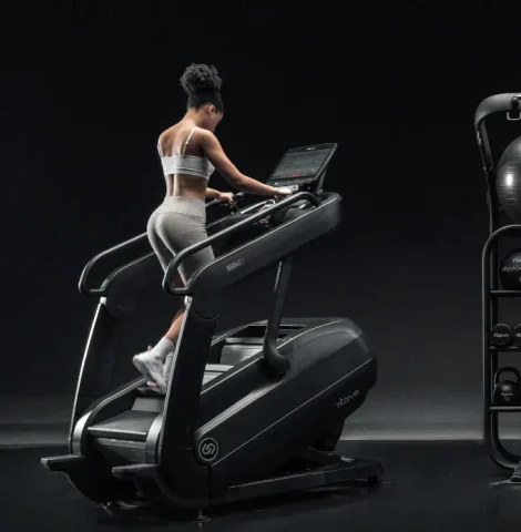 Woman Exercise on Intenza Escalate Stiarclimber